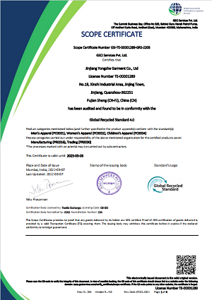 GRS certification