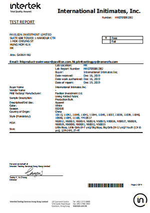 SGS certification