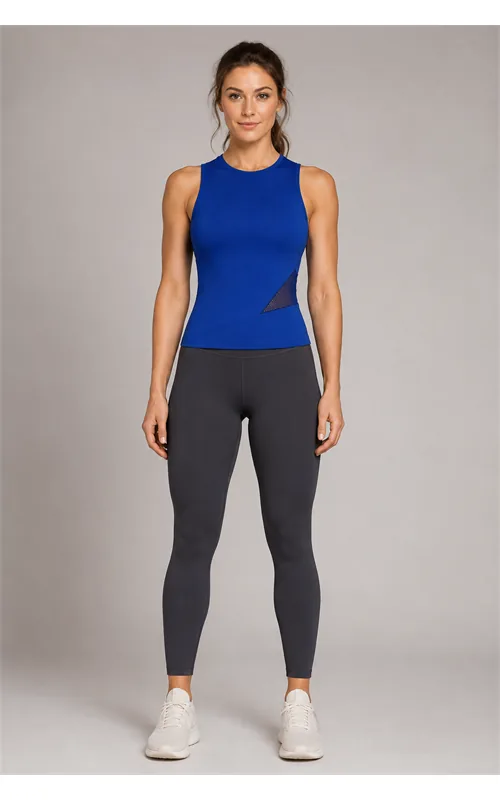 Asymmetric Ventilation Padded Training Tank for Women