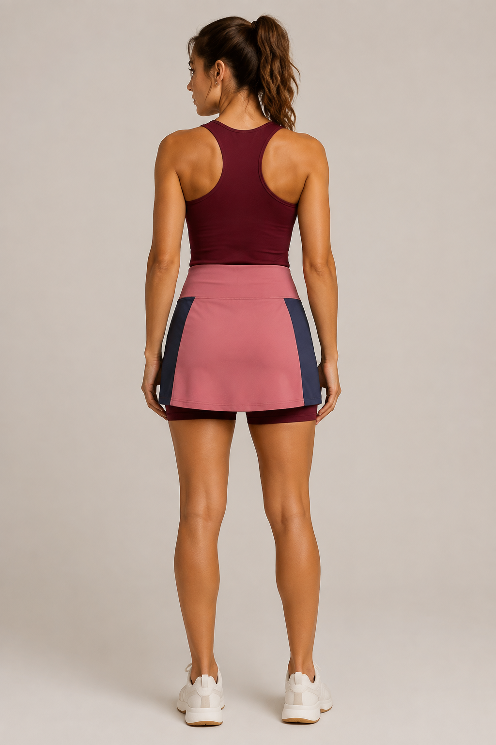 Color Block 2-in-1 Sports Skort for Women