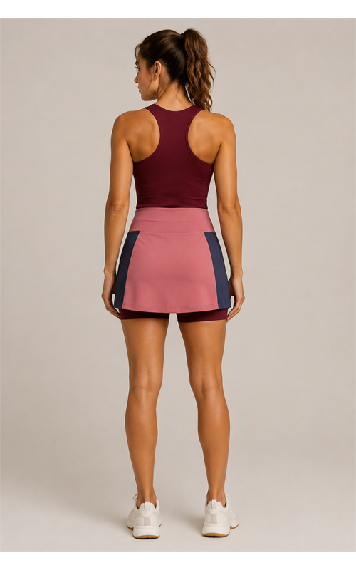 Color Block 2-in-1 Sports Skort for Women