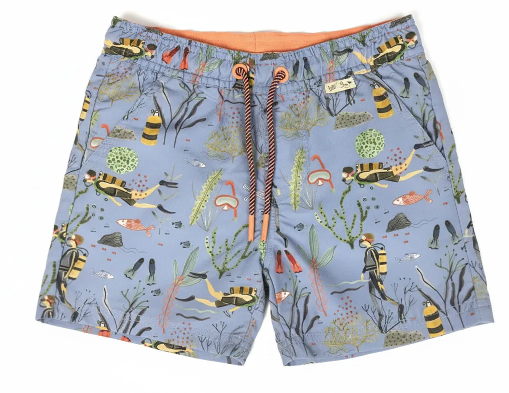 Custom Boys Print Boardshorts Swim Trunks Swimshort for Summer