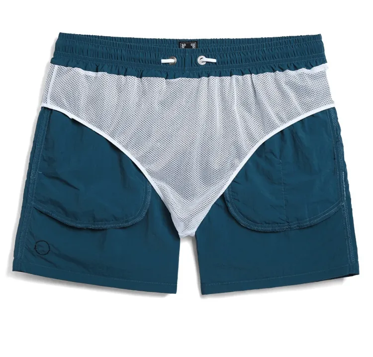 Custom Men’s Elastic Waist Solid Color Boardshorts Boardshort Swim trunks Swimwear Beachwear Factory Supply