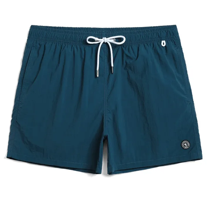 Custom Men’s Elastic Waist Solid Color Boardshorts Boardshort Swim trunks Swimwear Beachwear Factory Supply