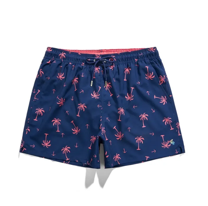 Custom Men's Palm Tree Print Swim Shorts Beachwear Boardshorts