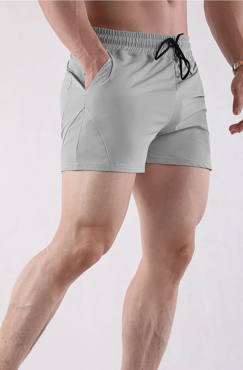Custom Men’s Workout Quick-Dry Running Shorts with Drawstring Waistband