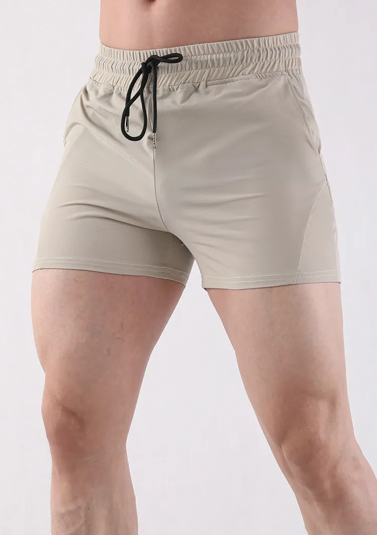 Custom Men’s Workout Quick-Dry Running Shorts with Drawstring Waistband
