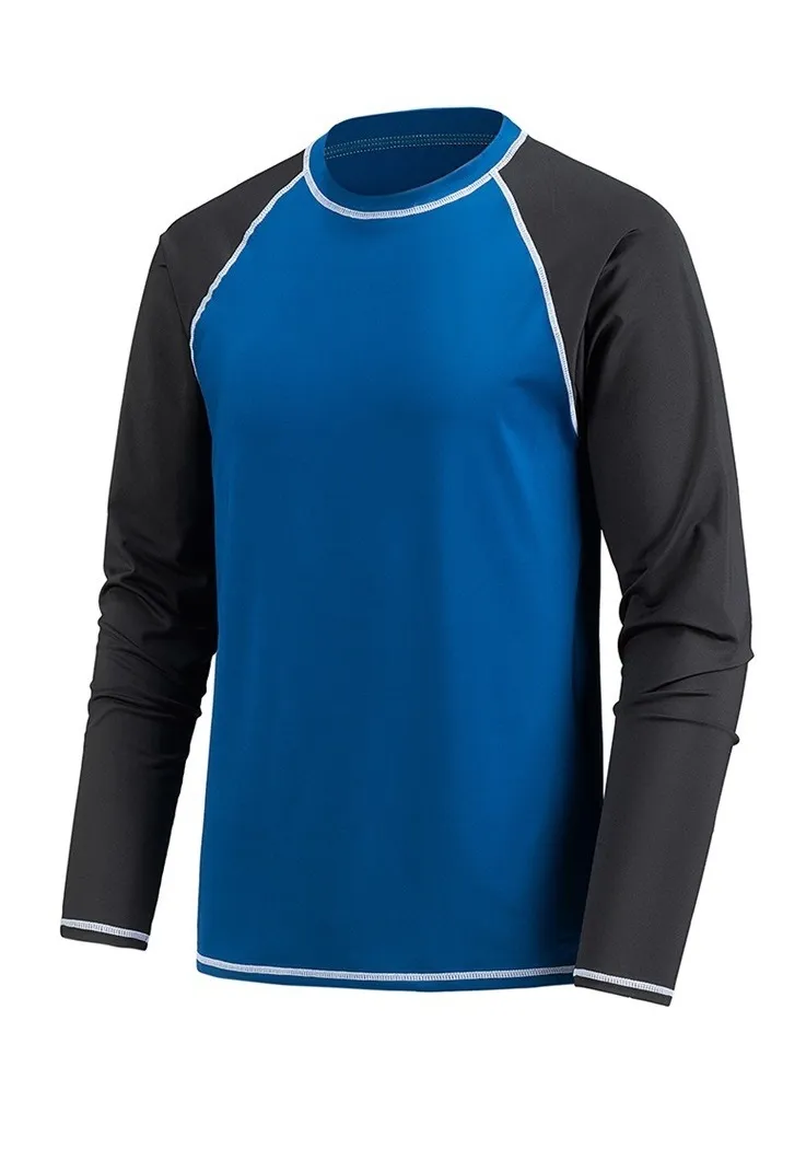 Custom Rash Guard Shirts For Men Chlorine-resistant UPF50+ Swim T-Shirt OEM Factory Wholesale