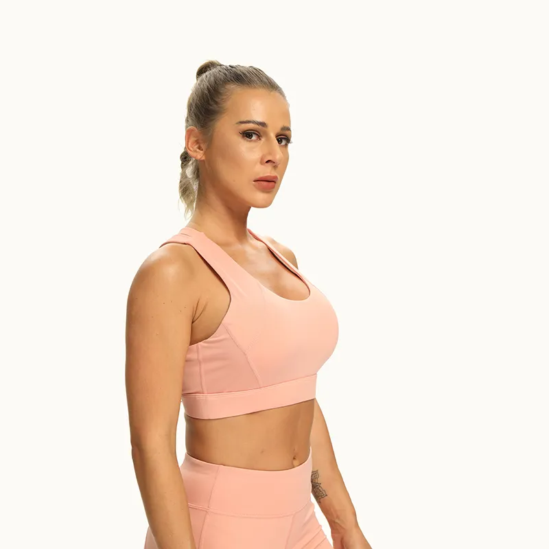 Custom Women's Cross-BackCross Back Sports Bra High Support Activewear for Women