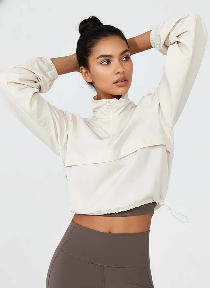 Custom Women’s Lightweight Half-Zip Sports Jacket