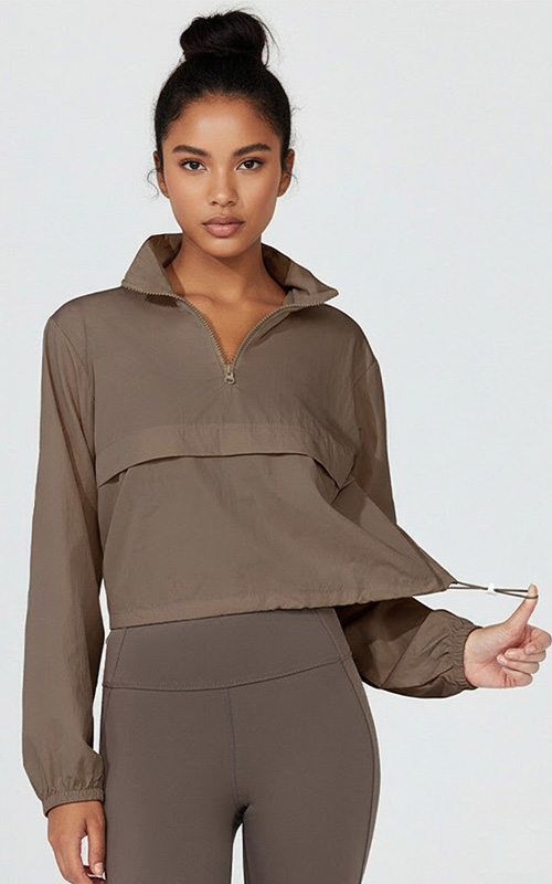 Custom Women’s Lightweight Half-Zip Sports Jacket