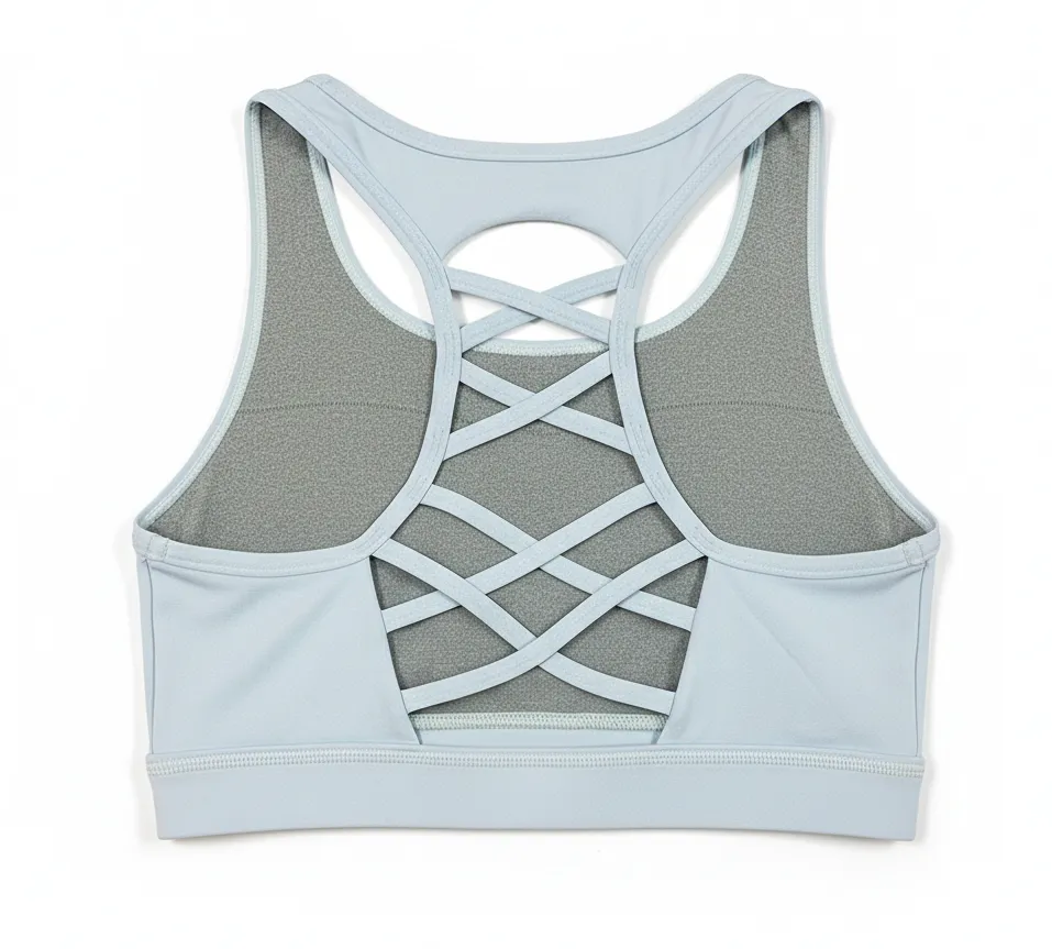 Custom Women’s Yoga & Fitness Top Criss Cross Back Sports Bra