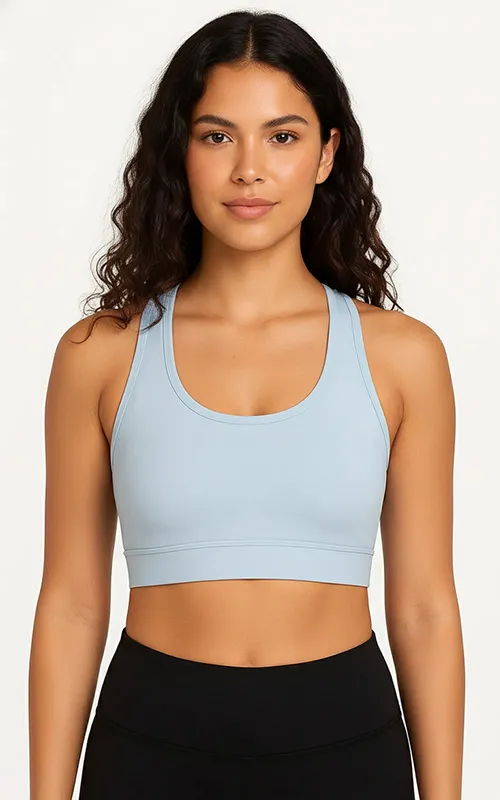 Custom Women’s Yoga & Fitness Top Criss Cross Back Sports Bra