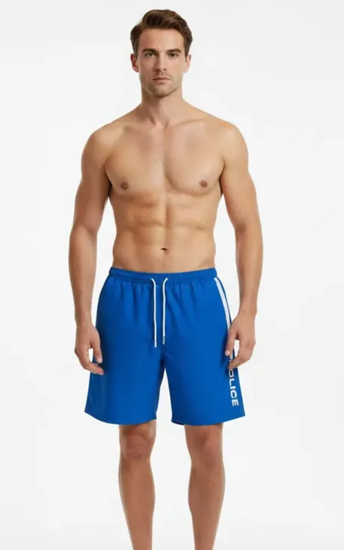 Elastic Waist Print Boardshorts Swim Shorts for Men Beachwear