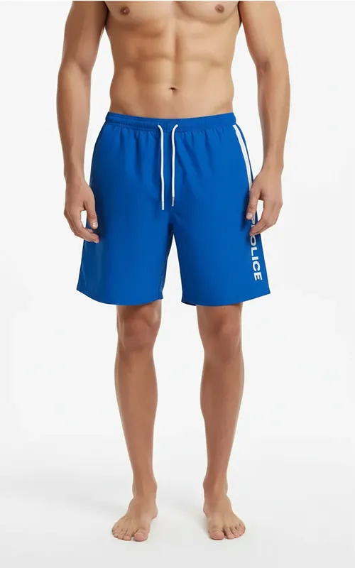 Elastic Waist Print Boardshorts Swim Shorts for Men Beachwear