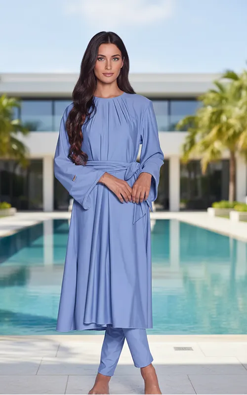 Full Coverage Hijab Muslim Swimwear Set Modest Burkini for Women