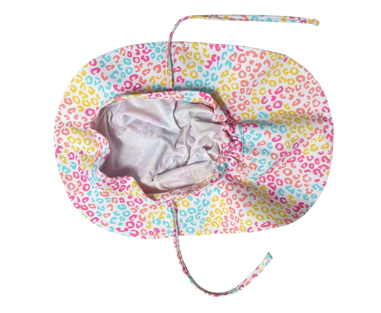 Kids Print UPF50+ Wide Brim Swim Hat for Sun Protection