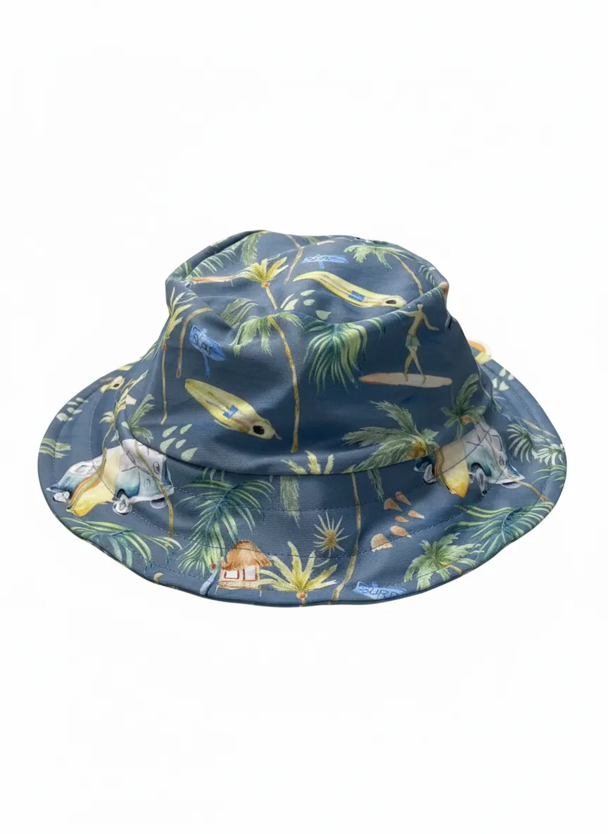 Kids UPF50+ Bucket Swim Hat with Adjustable Strap