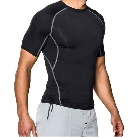 Men’s Compression Short Sleeve Sports T-Shirt for Gym & Running