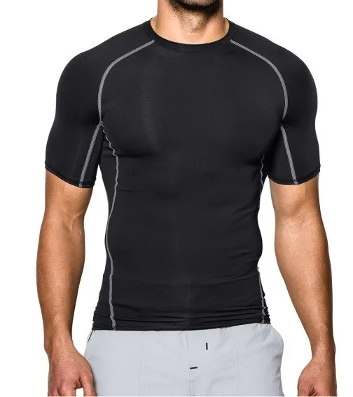 Men’s Compression Short Sleeve Sports T-Shirt for Gym & Running