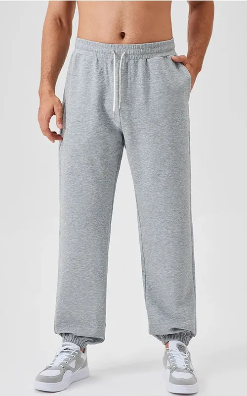 Men’s fleece Comfortable Loose Fit Gym Joggers Athletic Sweatpants