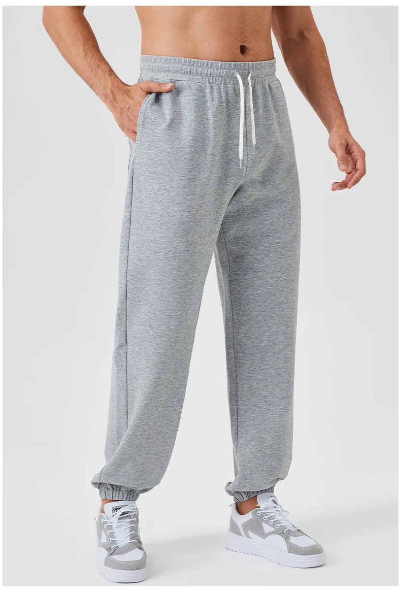 Men’s fleece Comfortable Loose Fit Gym Joggers Athletic Sweatpants