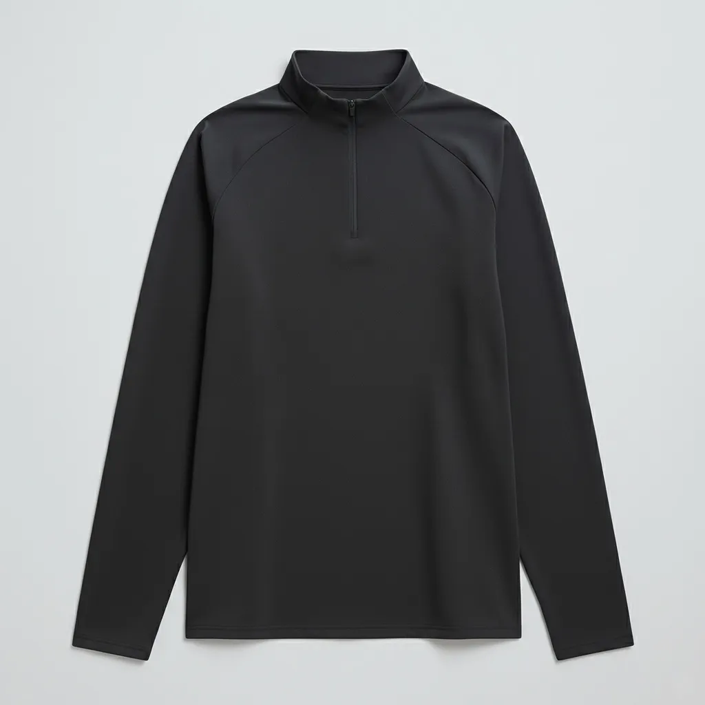 Men’s Long Sleeve Half Zip Training Top – Quick Dry Sportswear