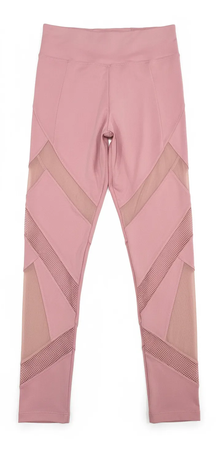 Mesh Panel Capri 7/8 Workou Leggings for Women