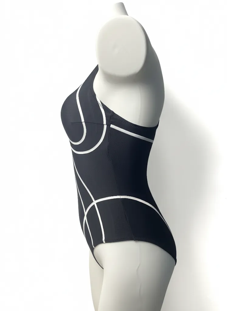 Racerback Zipper Front One Piece Swimsuit - Women's Sporty Style with Streamlined Performance for Training & Swim