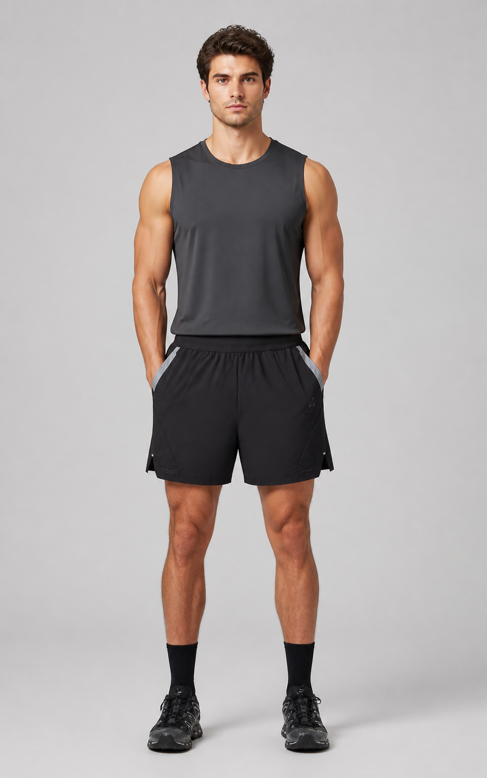 Reflective Ventilated Performance Shorts for Men