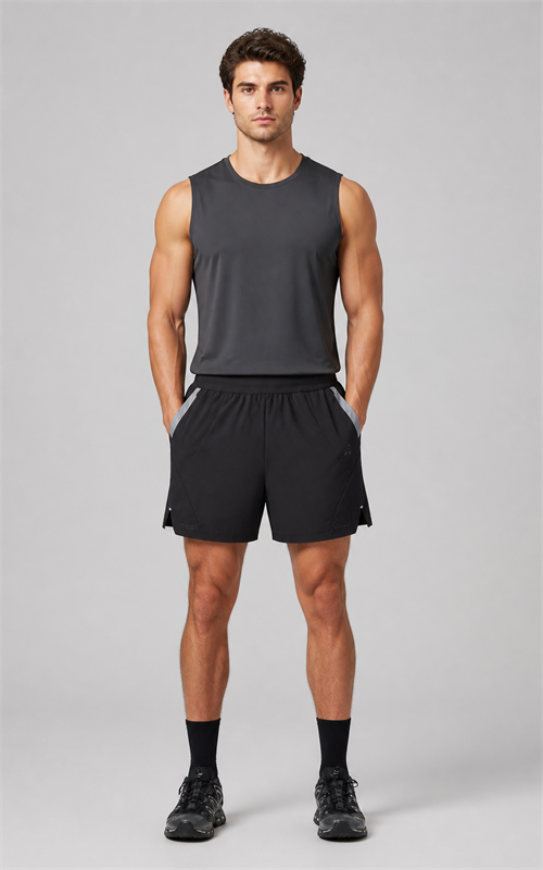 Reflective Ventilated Performance Shorts for Men