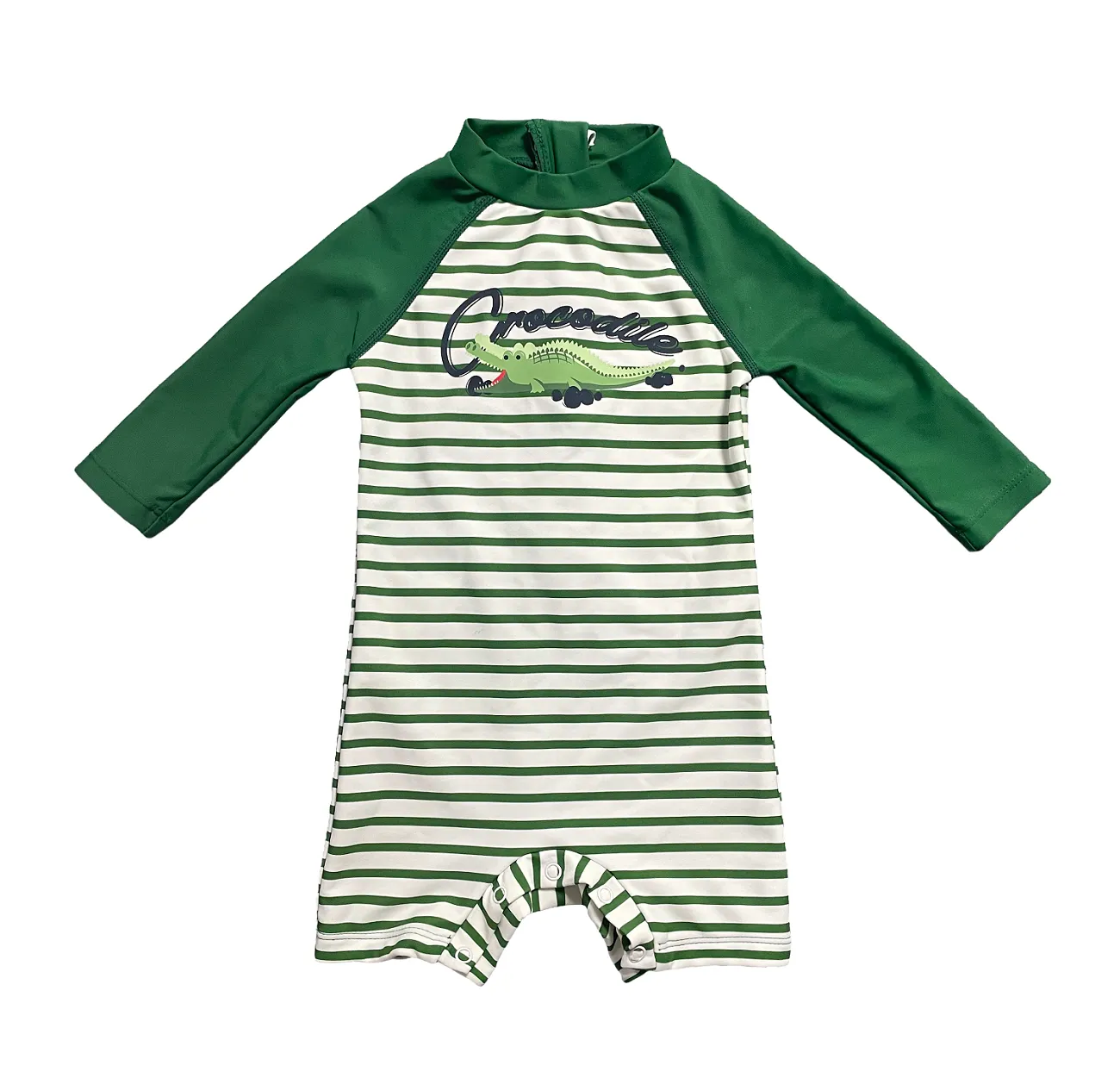 Wholesale Long sleeve Infant Rashguard Romper Gradient Toddler UV Protection Swimwear
