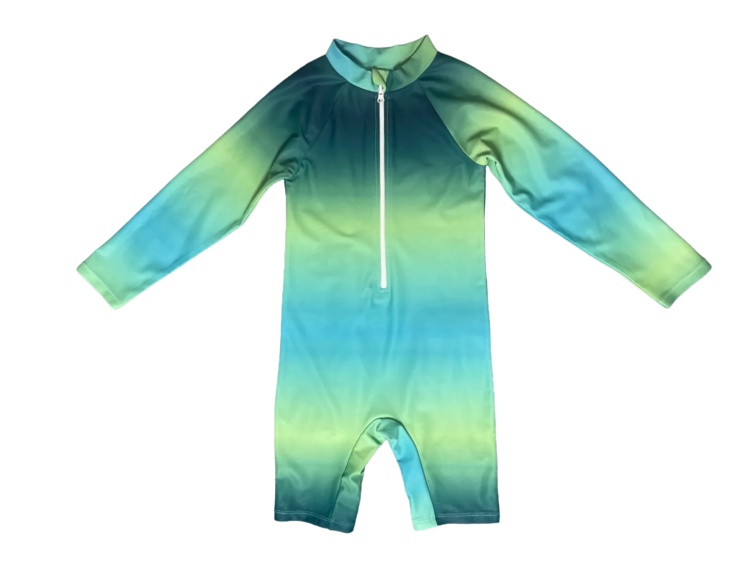 Wholesale Long sleeve Infant Rashguard Romper Gradient Toddler UV Protection Swimwear