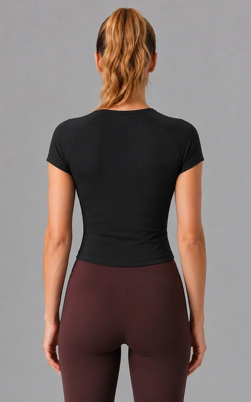 Women's Half Zip Sculpting Training Tee