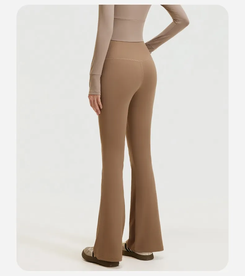 Women’s High Waist Flare Yoga Pants OEM Women’s Yoga Wear Supply