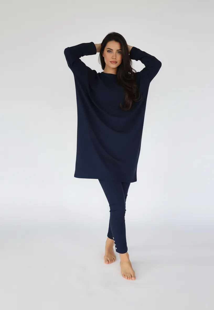 Women's Loose-Fit Half-Zip Belted Muslim Modest Burkini Rash Guard Long Sleeve  Surfing Swimsuit Bathing Suit